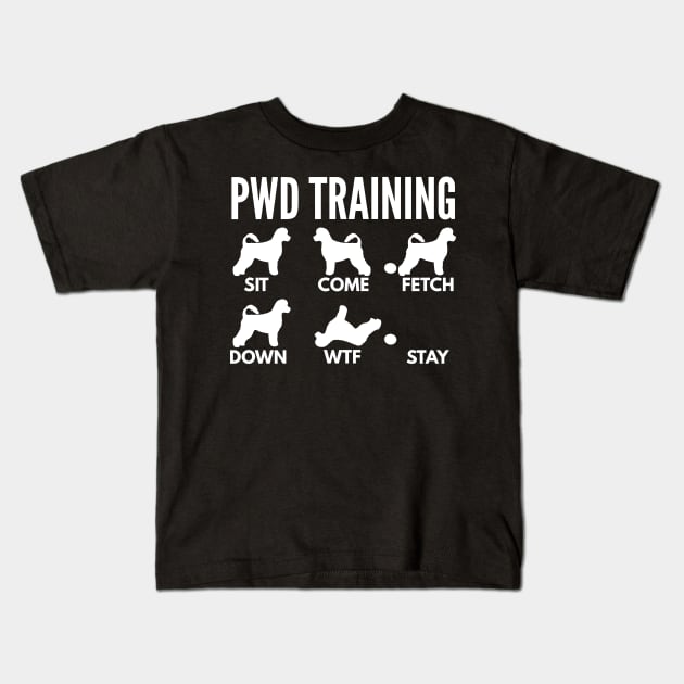 Portuguese Water Dog Training PWD Dog Tricks Kids T-Shirt by DoggyStyles